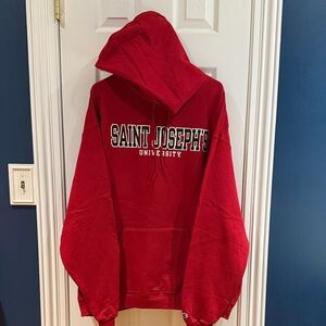 Champion Red Hoodie with Logo